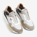 Sneaker Masculino Branco e Areia Racer | Ferracini