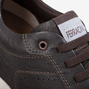 Tênis Masculino de Couro Chocolate Clint